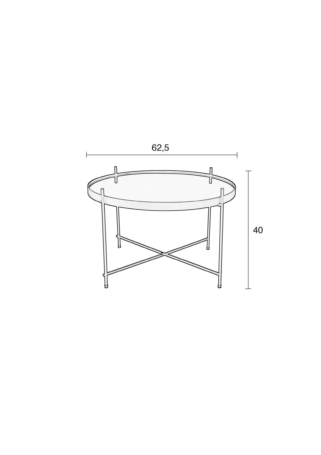 Large Cupid side table