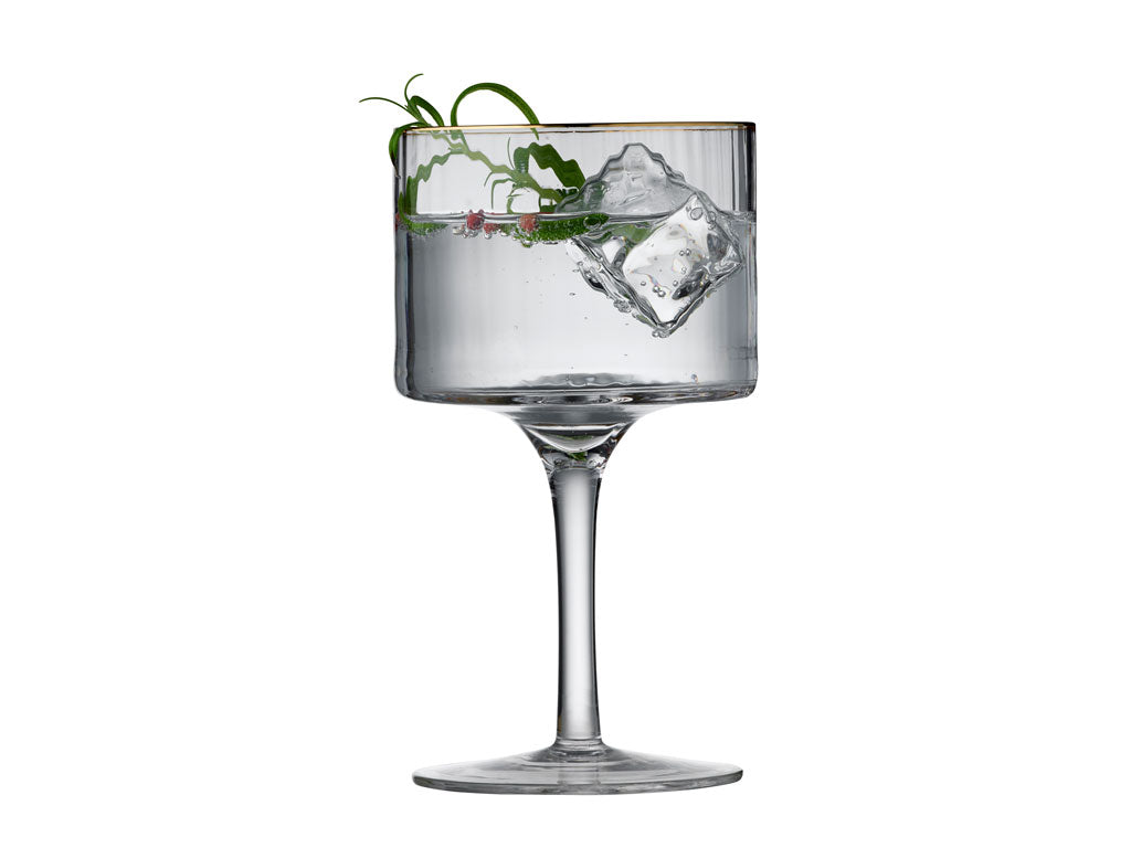 Gin &amp; Tonic Glas Palermo Goldrand