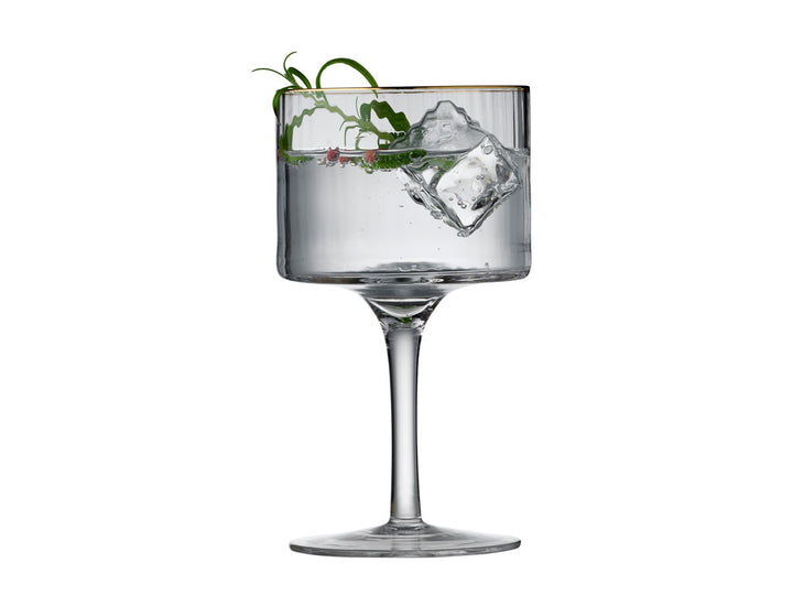 Gin &amp; Tonic Glas Palermo Goldrand