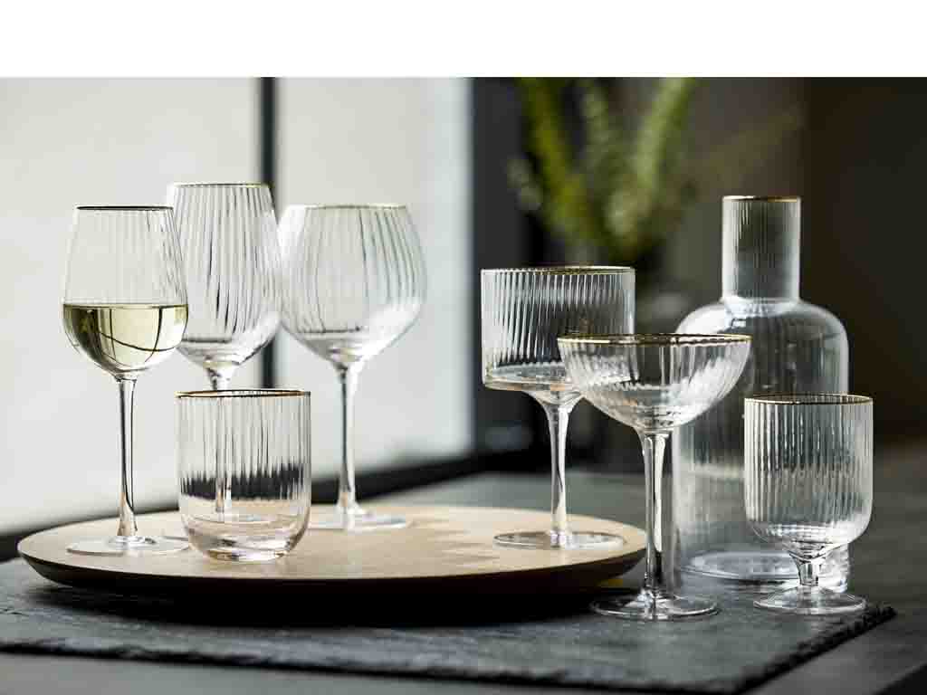 Gin &amp; Tonic Glas Palermo Goldrand