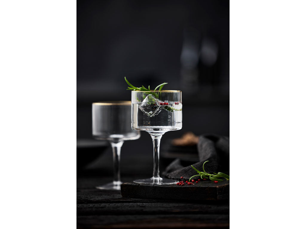 Gin &amp; Tonic Glas Palermo Goldrand