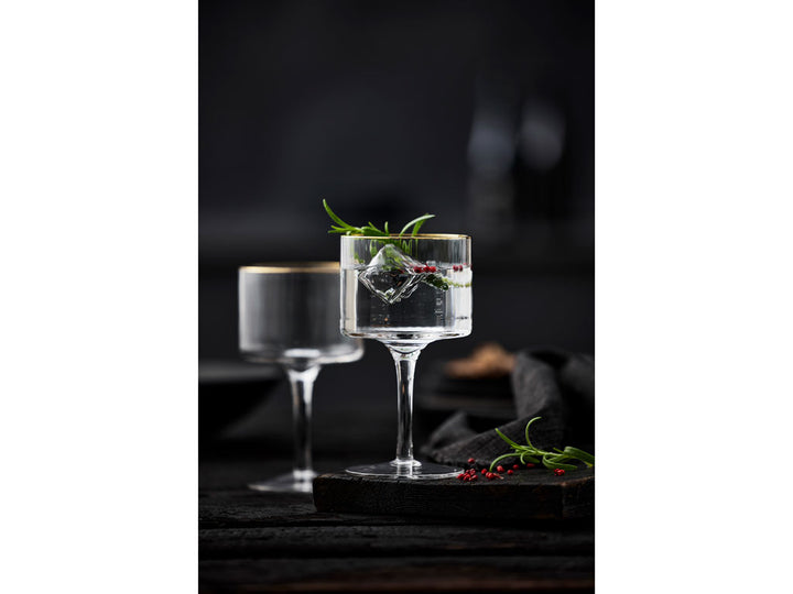 Gin &amp; Tonic Glas Palermo Goldrand