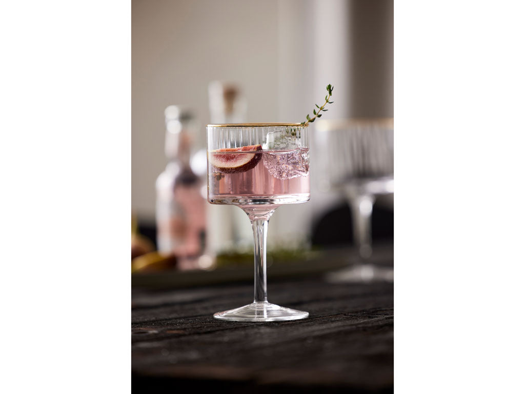 Gin &amp; Tonic Glas Palermo Goldrand