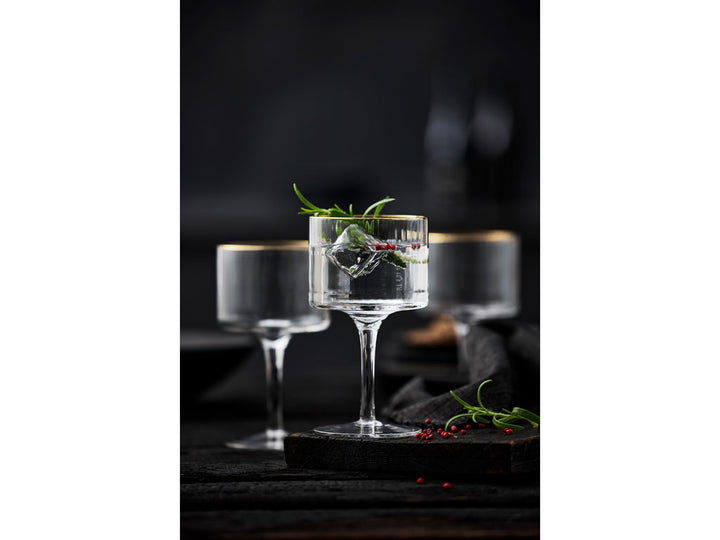 Gin &amp; Tonic Glas Palermo Goldrand
