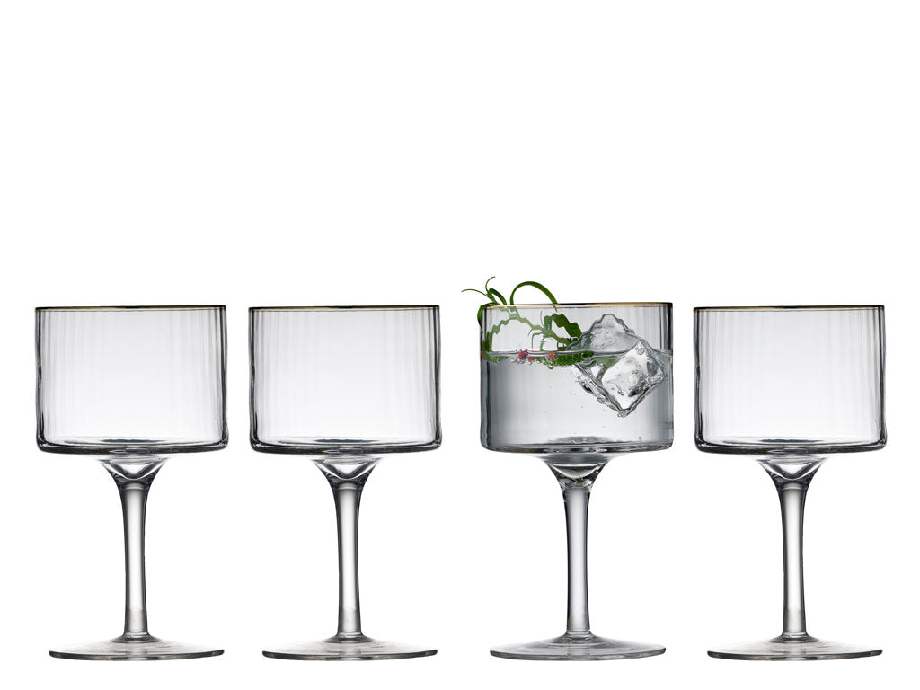 Gin &amp; Tonic Glas Palermo Goldrand