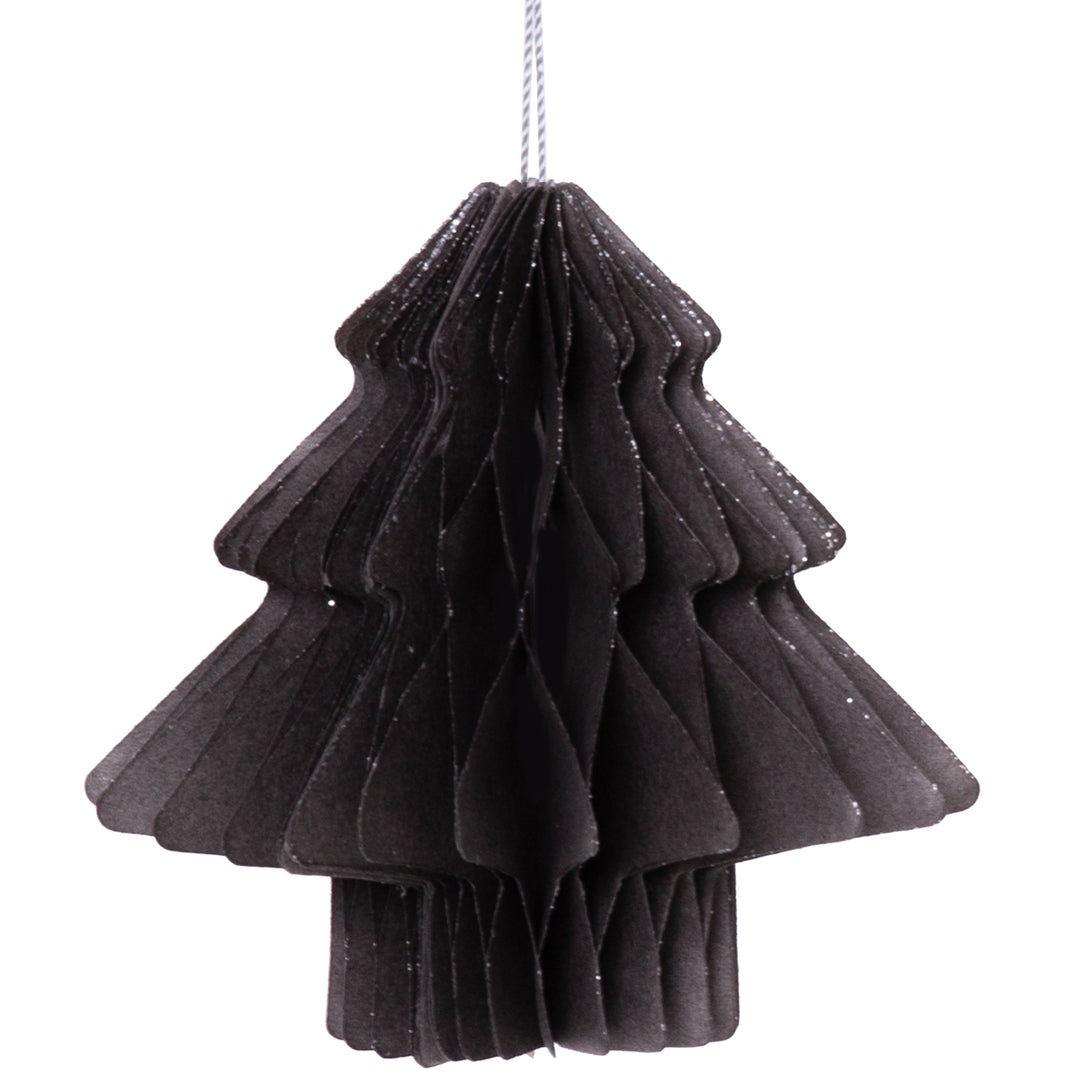 Set of 3 Christmas decorations paper fir