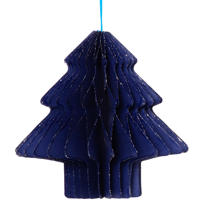 Set of 3 Christmas decorations paper fir