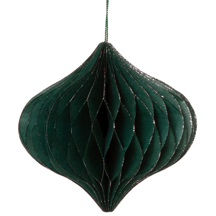 Set of 3 Christmas ornaments onion 11 cm Paper ornaments Christmas tree ornaments