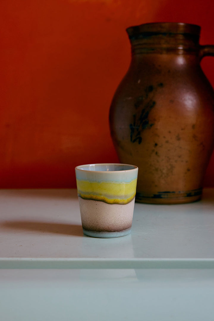 70s ceramics: Pop Art coffee cups