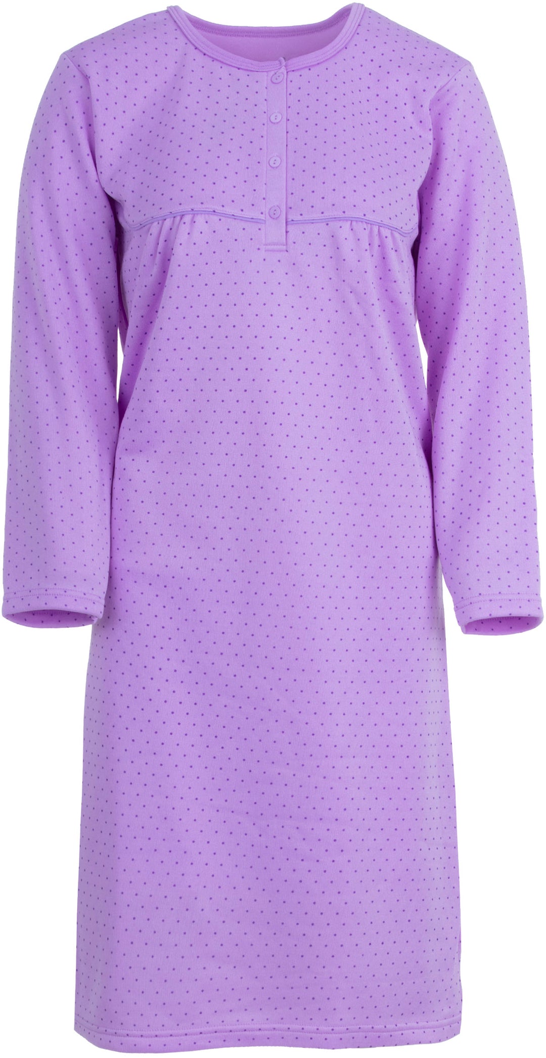 Thermal nightgown - dots AOP