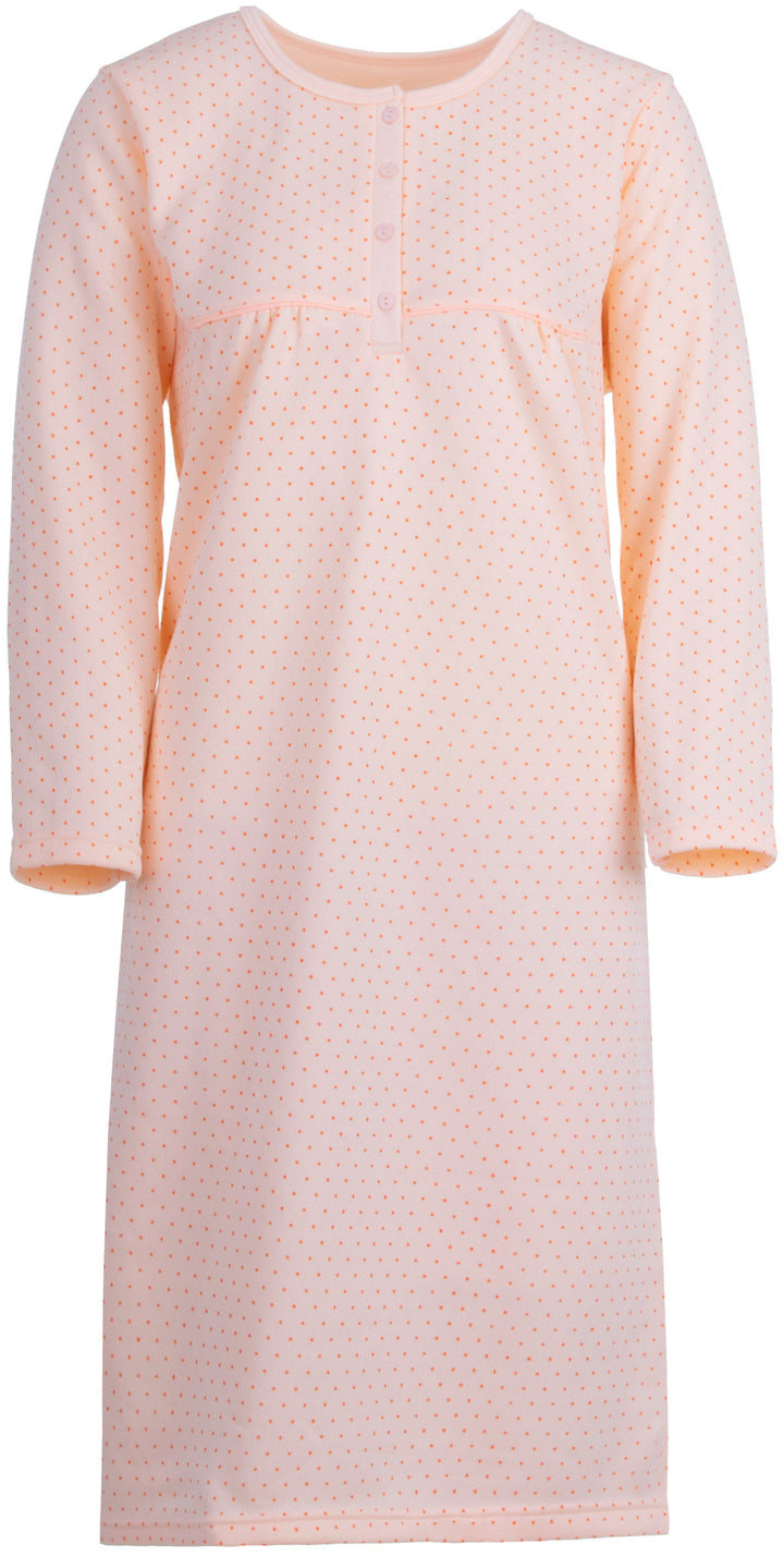 Thermal nightgown - dots AOP