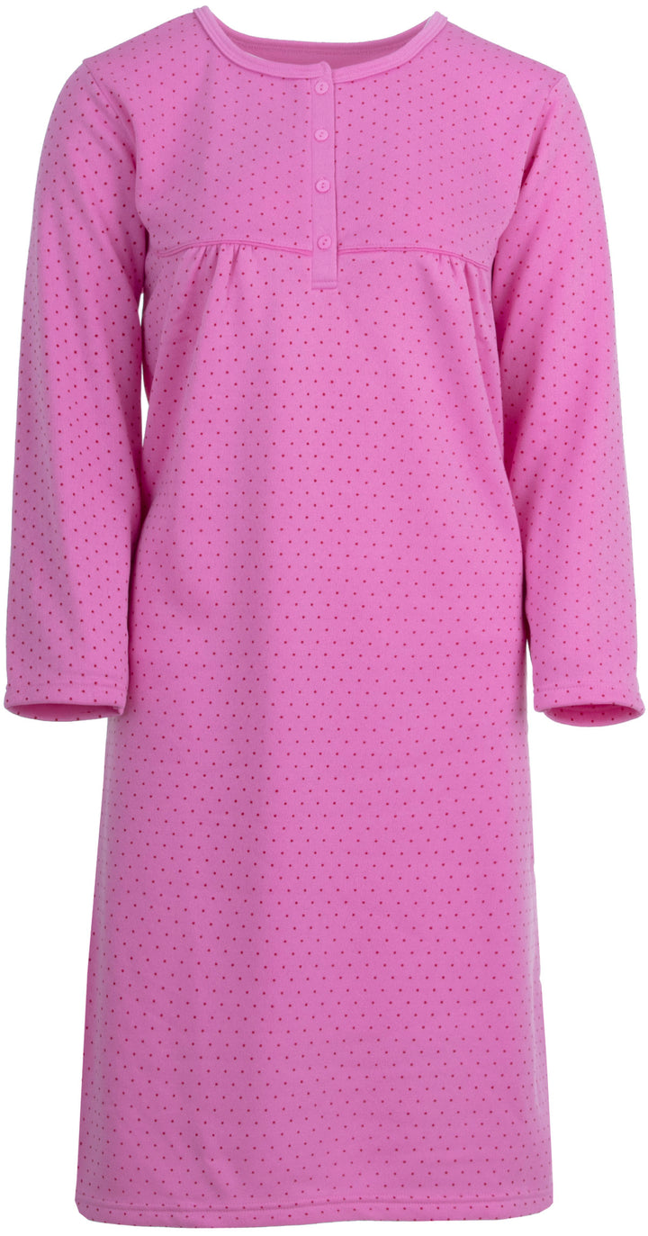Thermal nightgown - dots AOP
