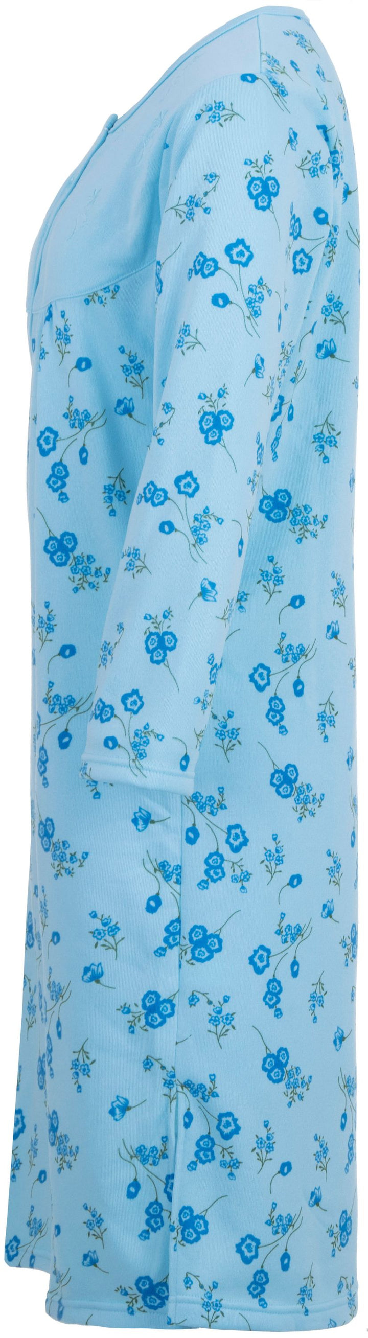 Thermal nightdress - flowers with embroidery