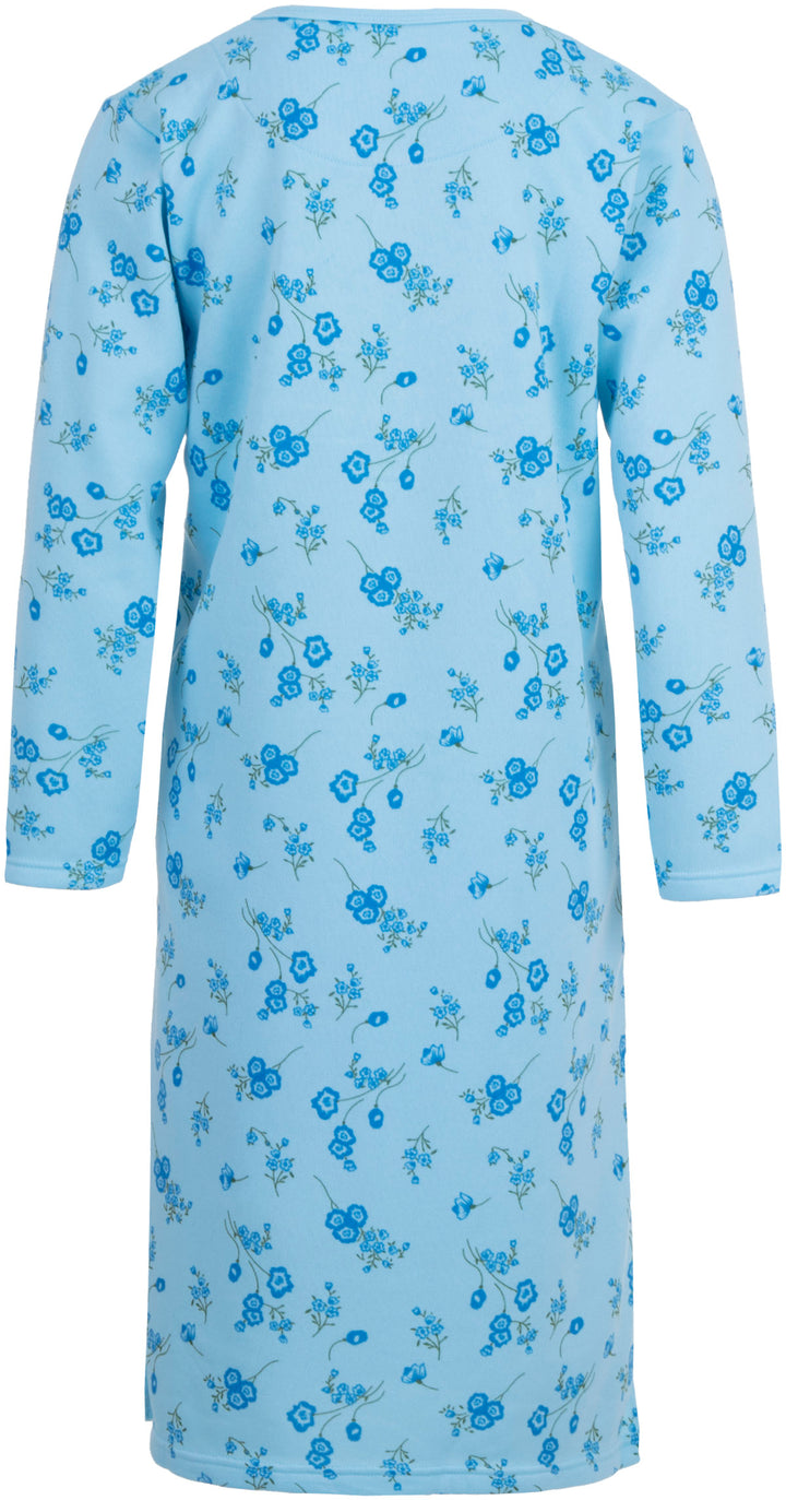 Thermal nightdress - flowers with embroidery