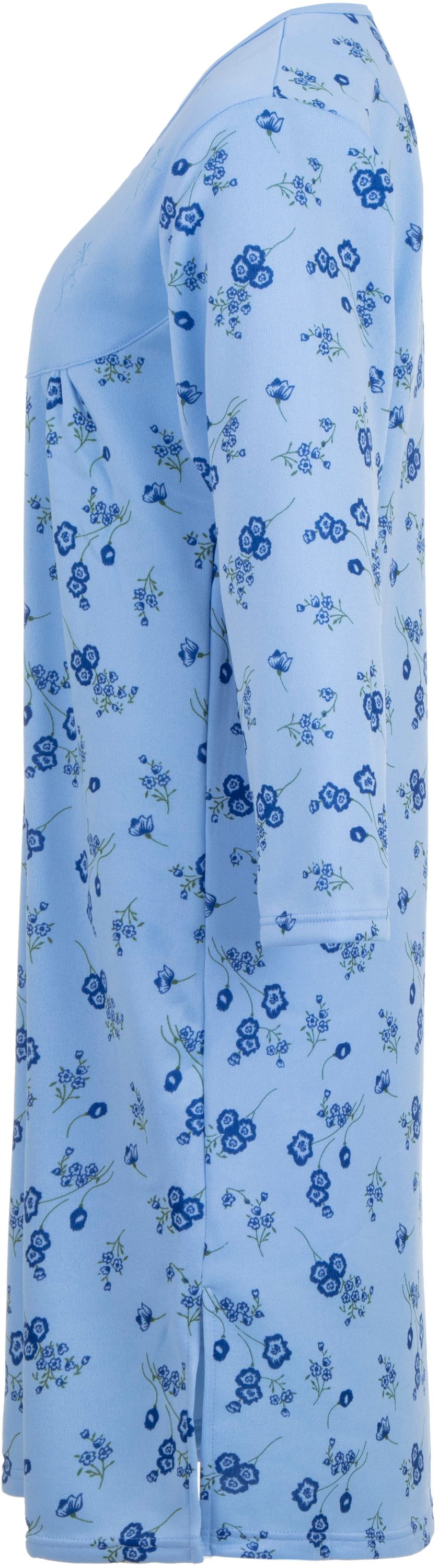 Thermal nightdress - flowers with embroidery