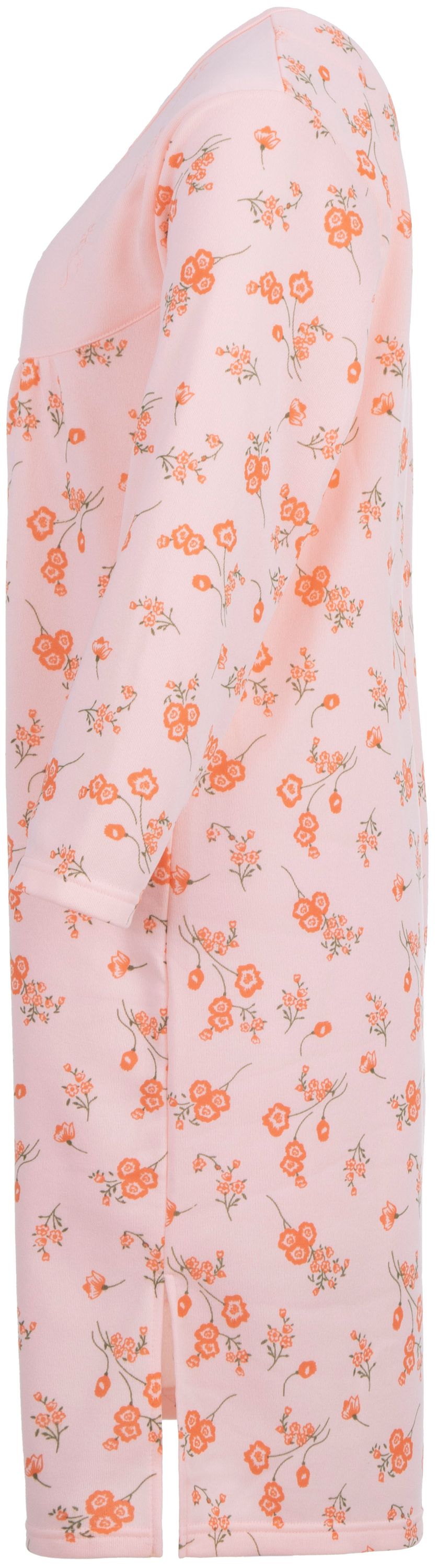 Thermal nightdress - flowers with embroidery