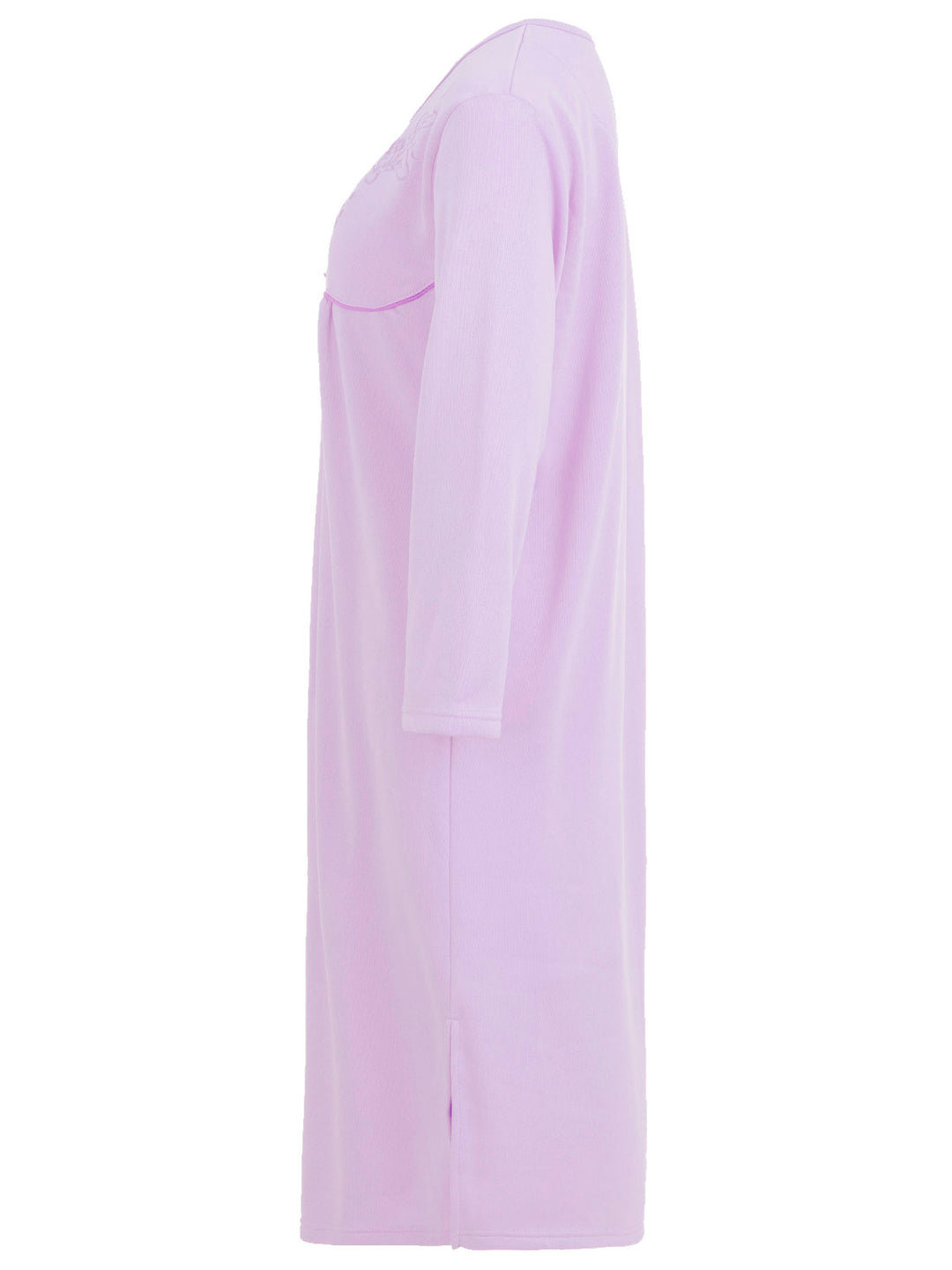 Thermo nightgown - uni with embroidery