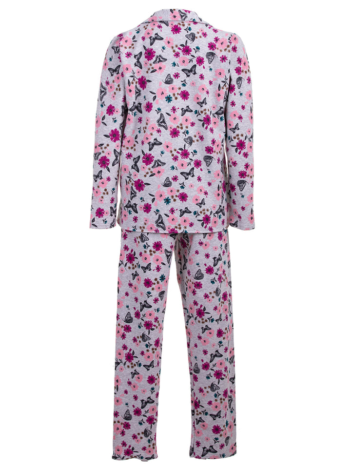 Pyjama Set Thermo - Butterfly Knopfleiste