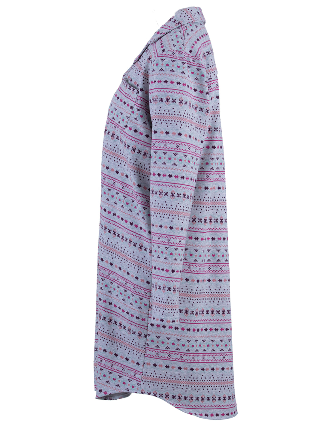 Thermal nightdress - heart ornaments