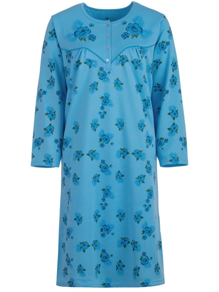 Thermal Nightdress - Big Flower Fern
