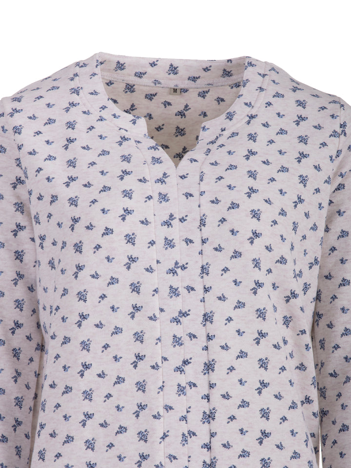 Thermal nightdress - Fleur bleau