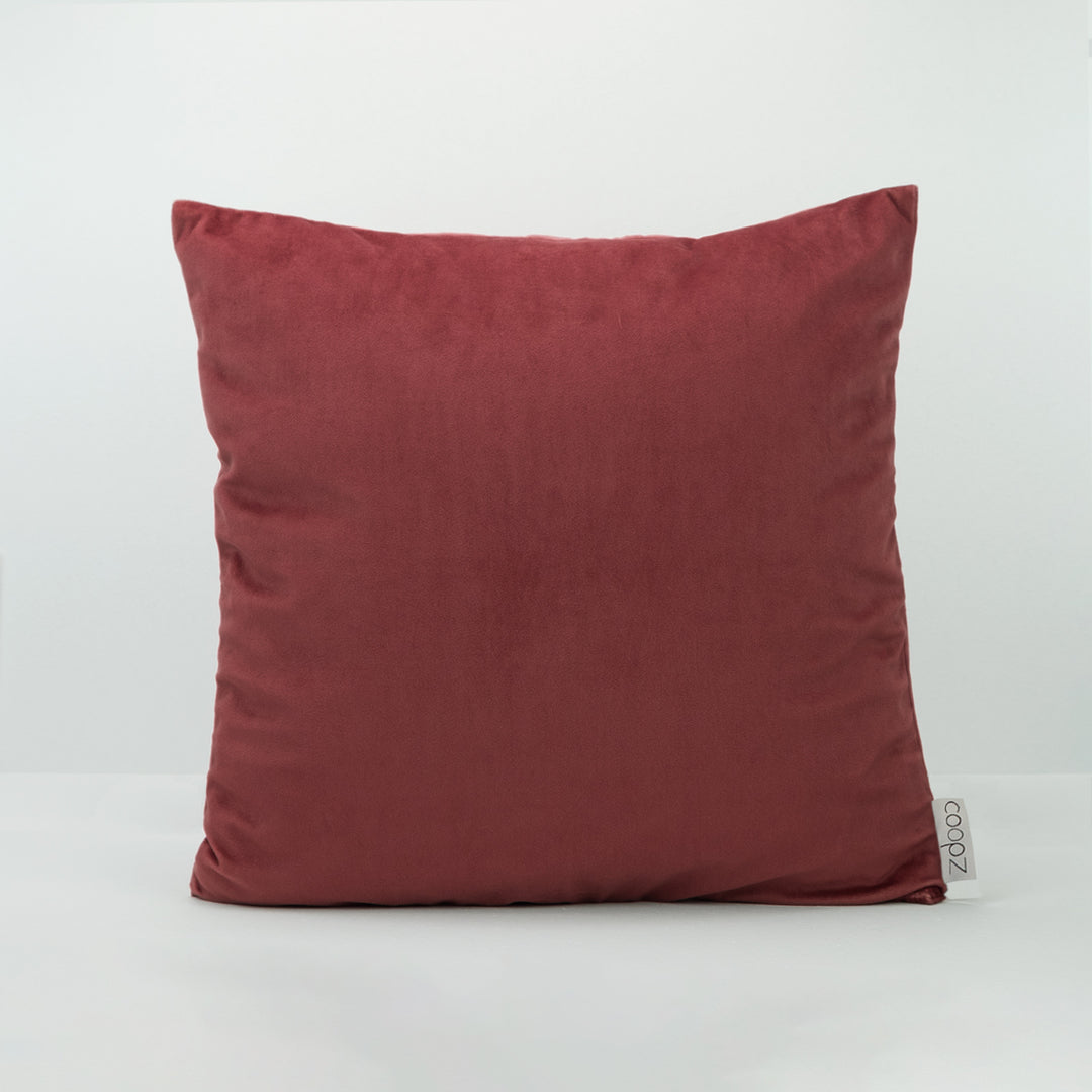 Cushion cover plain velvet