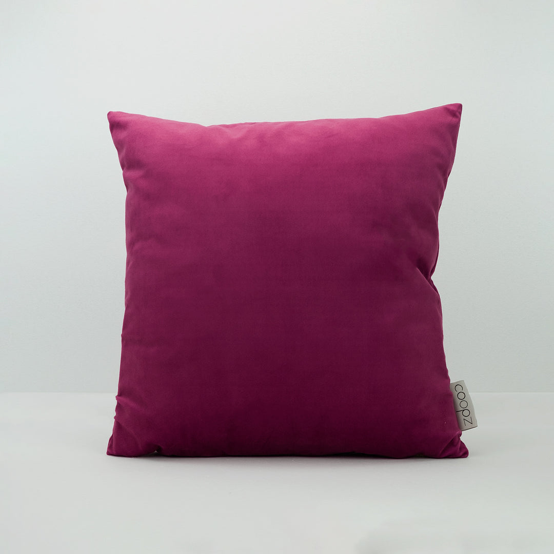 Cushion cover plain velvet