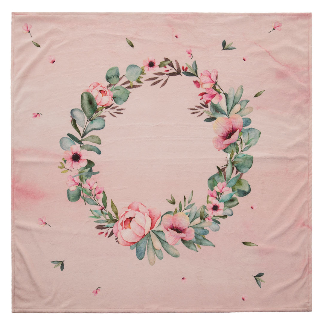 Kuscheldecke Blumenkranz