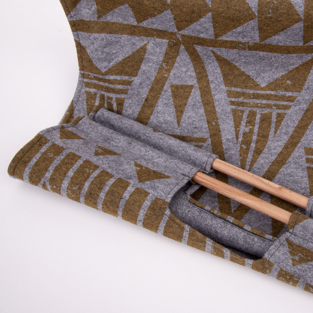 coopz Filztasche Shopper Handmade Holzgriffe