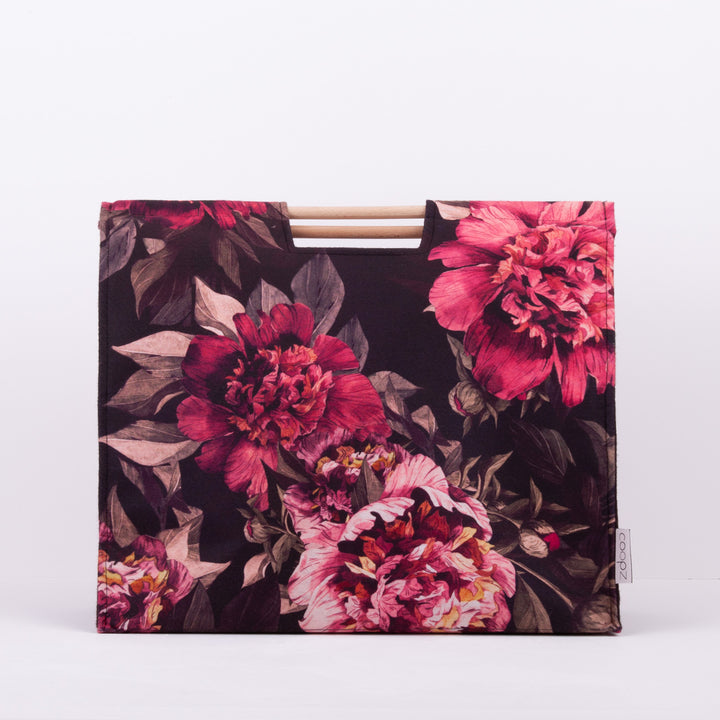 coopz Filztasche Shopper Handmade Holzgriffe