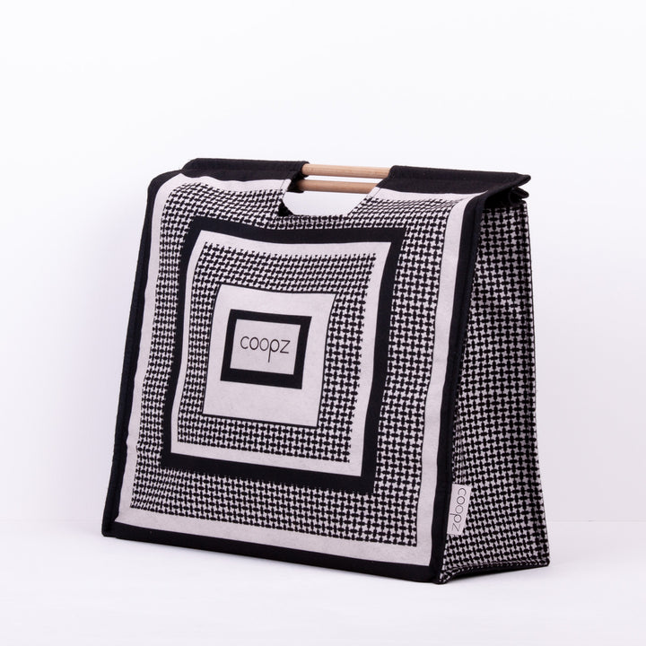 coopz Filztasche Shopper Handmade Holzgriffe