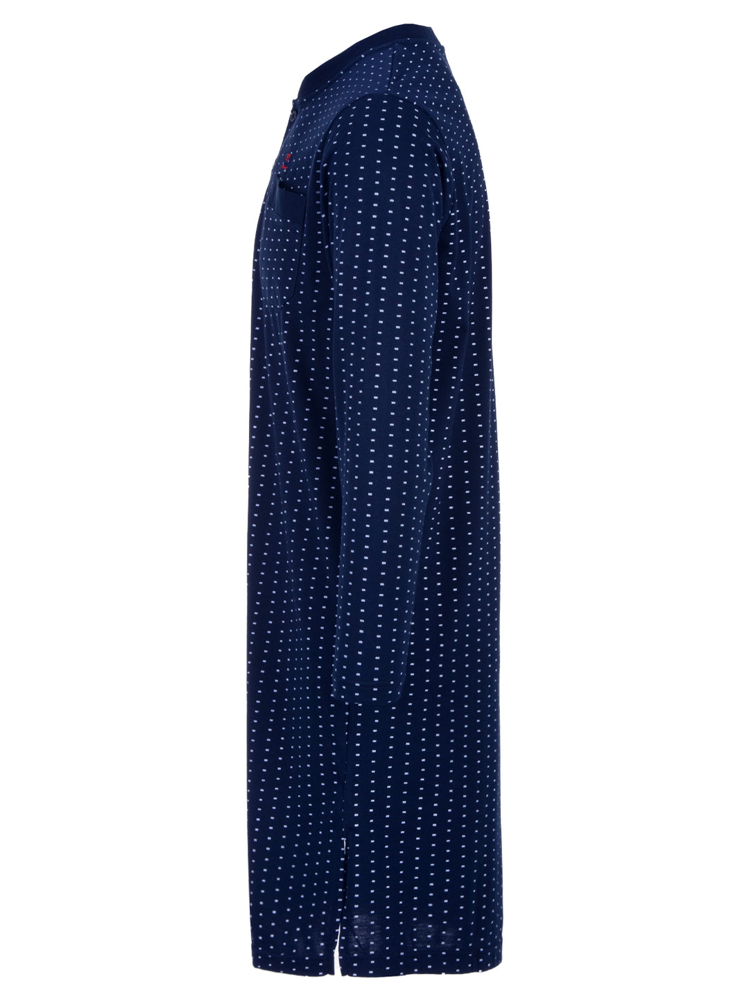 Long-sleeved nightdress - Small rectangles