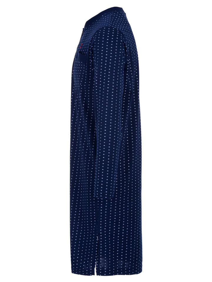 Long-sleeved nightdress - Small rectangles