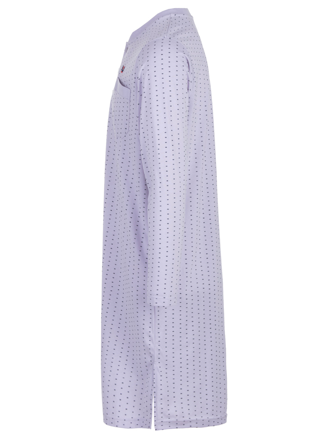 Long-sleeved nightdress - Small rectangles