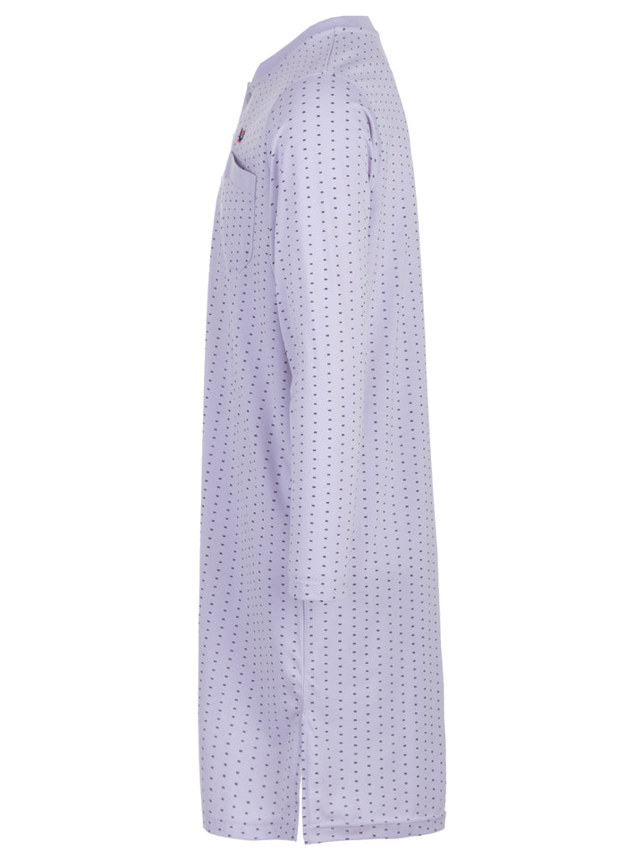 Long-sleeved nightdress - Small rectangles
