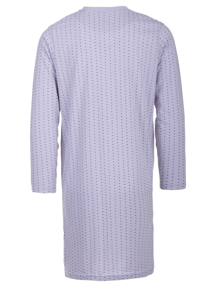 Long-sleeved nightdress - Small rectangles