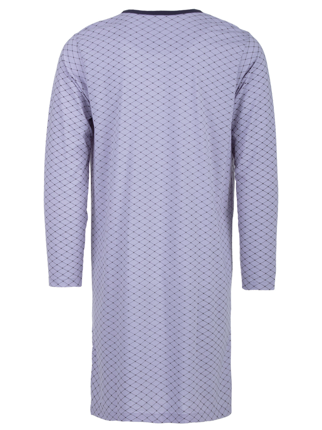 Long-sleeved nightdress with spiked piping