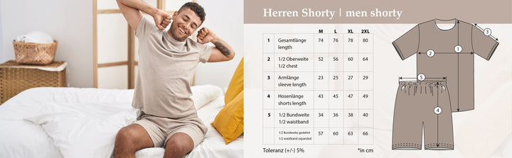 Pyjama Set Kurz - Bordüre (HT)