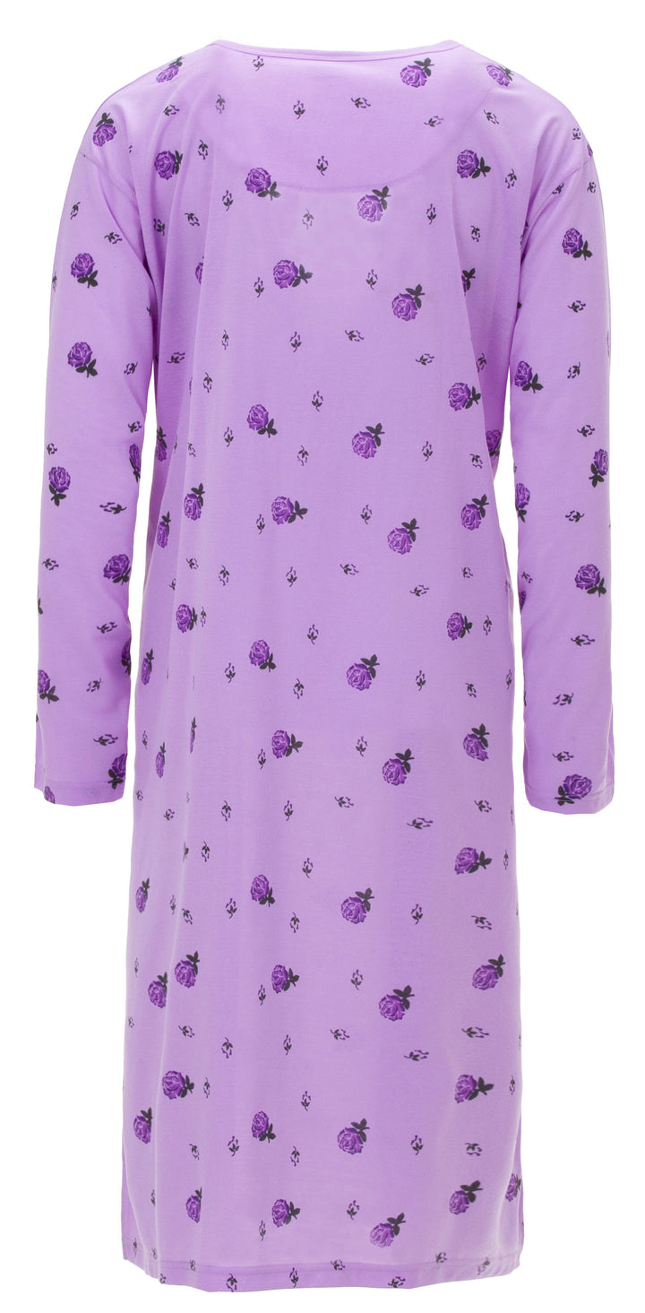 Nachthemd Langarm - Blüten 3XL-6XL