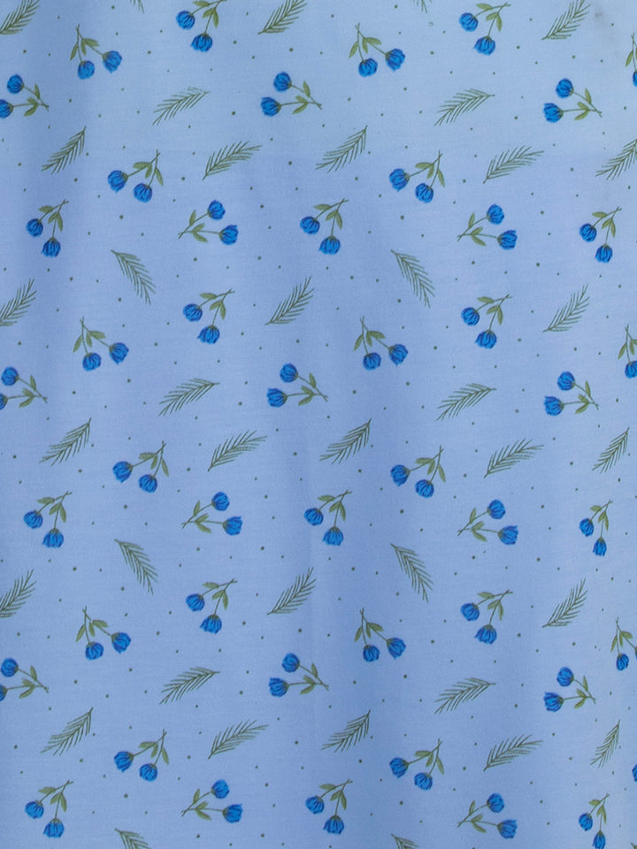 Nachthemd Langarm - Blumen