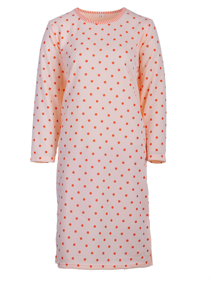 Thermal nightdress - dots