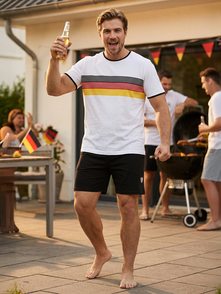 T-Shirt WM EM Set Deutschland Flagge gratis Short