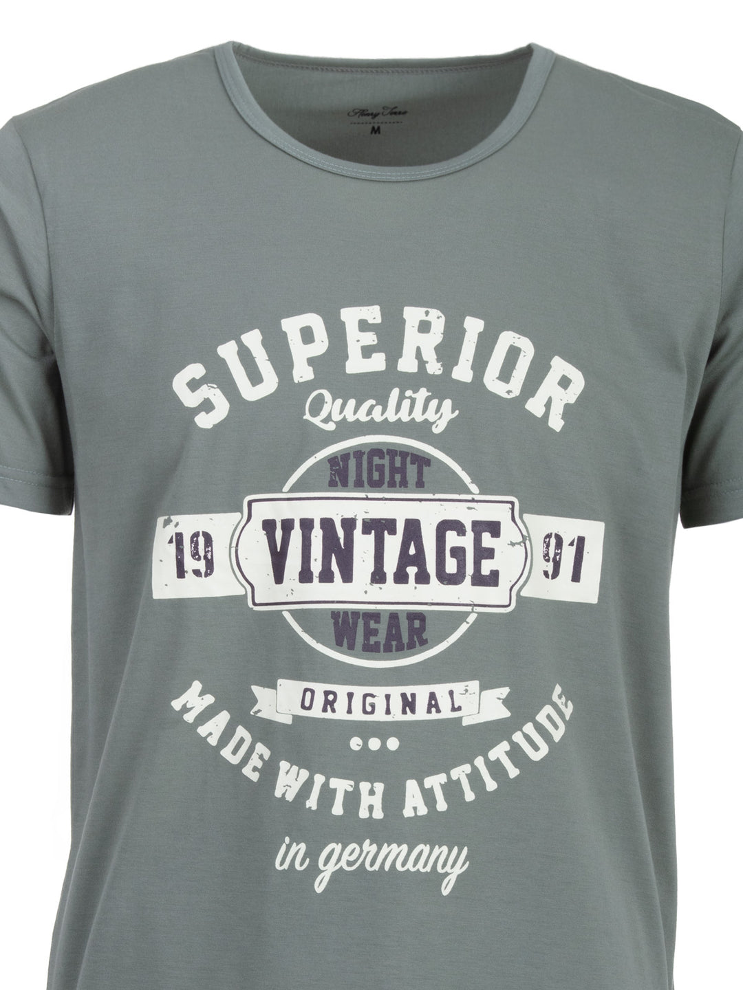 Pyjama Set Kurz - Vintage Blaue Shorts