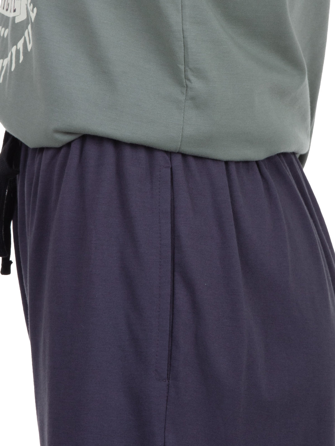 Pyjama Set Kurz - Vintage Blaue Shorts