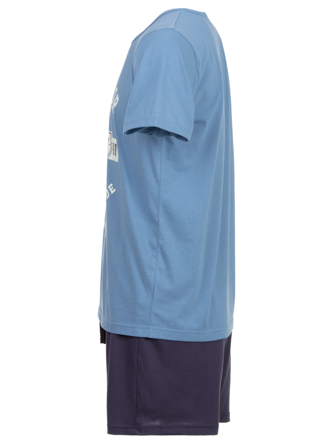 Pyjama Set Kurz - Vintage Blaue Shorts