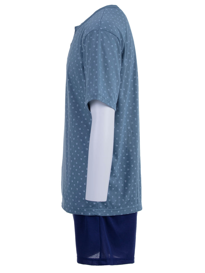 Pyjama Set Kurz - Knöpfe Rechteck