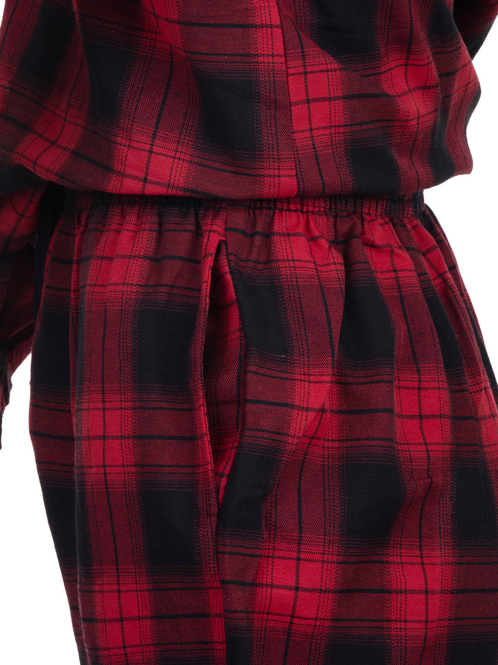 Pajama set long sleeve - checked