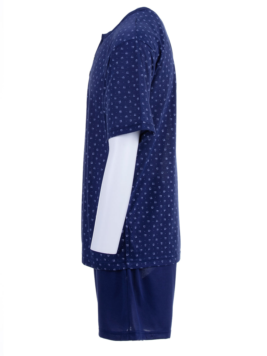 Pyjama Set Kurz - Knöpfe Rechteck