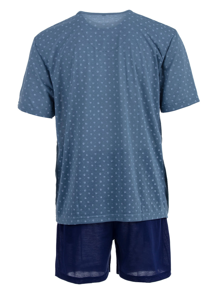 Pyjama Set Kurz - Knöpfe Rechteck