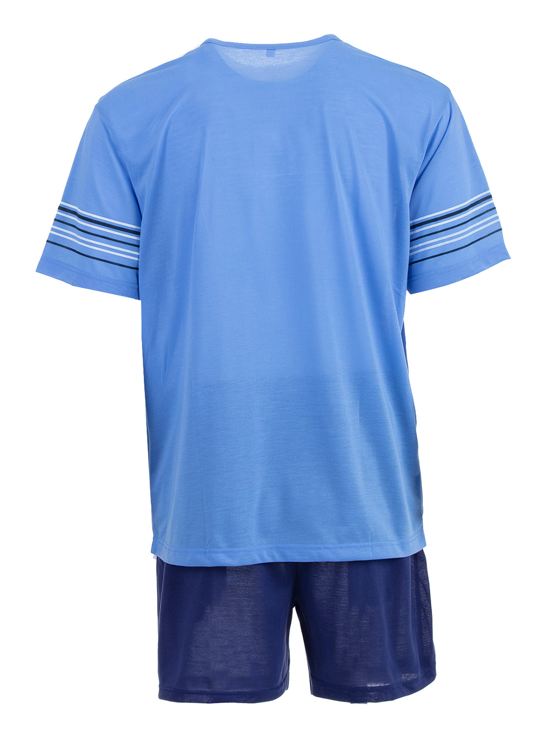 Pyjama Set Kurz - Streifen Knöpfe